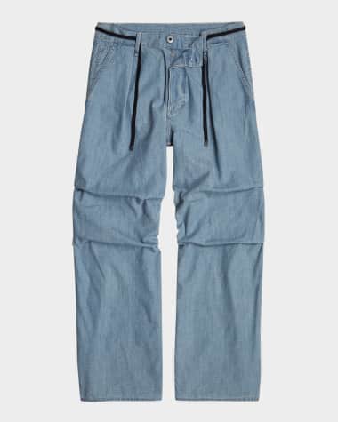 G-STAR RAW Men's Pleated 3D Denim Pants