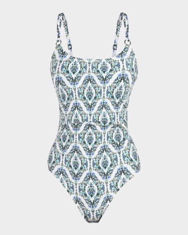 La Blanca Deja-Blue Lingerie One-Piece Swimsuit