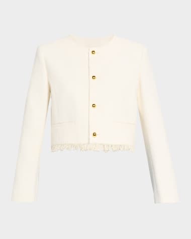 FRAME The Tweed Fringe Jacket