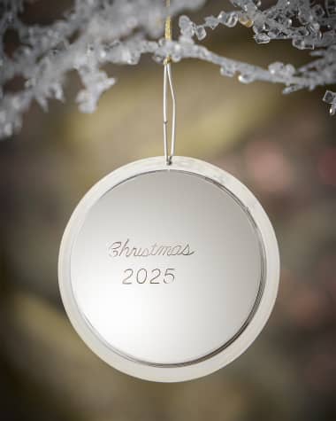 J T Inman Co Sterling Silver Christmas 2025 Ball Ornament