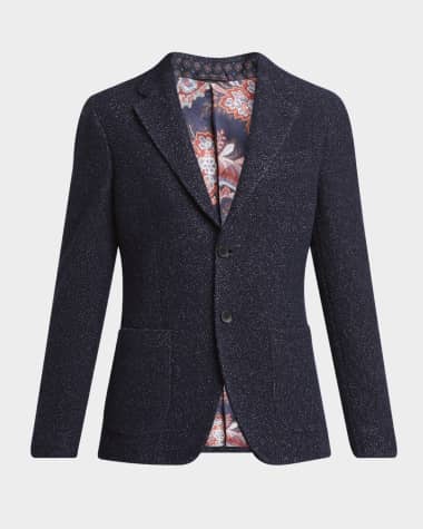 Etro Men's Cashmere Boucle Two-Button Sport Coat
