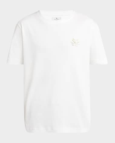 Etro Men's Chest Logo Graphic Crewneck T-Shirt