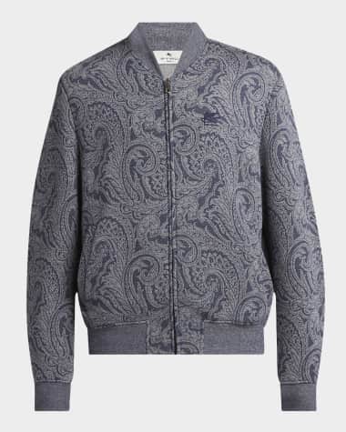 Etro Men's Paisley Full-Zip Bomber Jacket