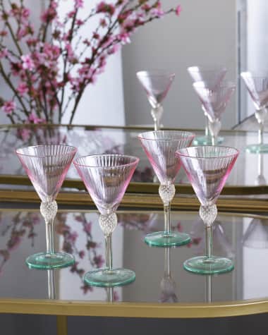 Beatriz Ball GLASS Aquarelle Martini, Set of 4
