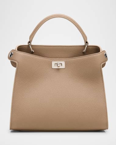 Michino Paris Lutece Mini Grained Leather Top-Handle Bag