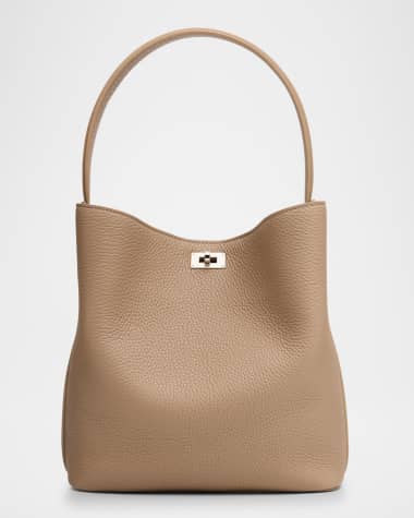 Michino Paris Odeon PM Grain Leather Bucket Bag