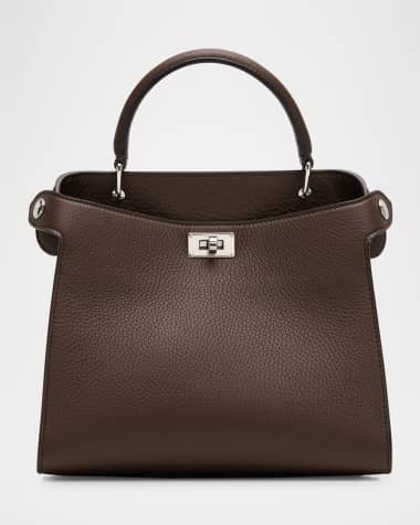 Michino Paris Lutece Mini Grained Leather Top-Handle Bag