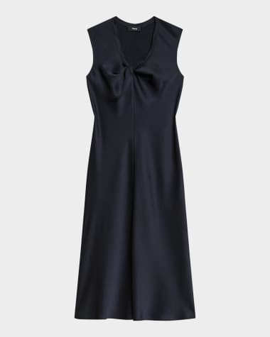 Theory Twisted Scoop-Neck Dress