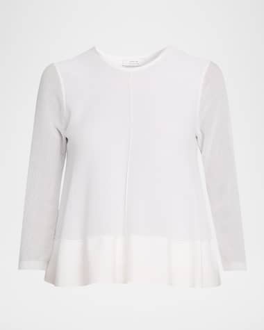 Vince A-Line Three-Quarter Sleeve Top