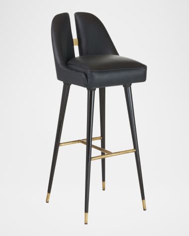 Arteriors Crowley Split-Back 30.5" Bar Stool
