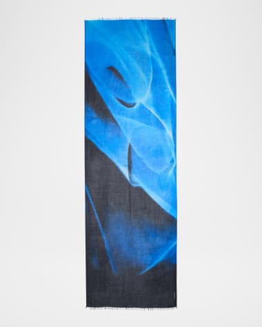 Akris Alyson's Cyanotype Printed Cashmere Scarf
