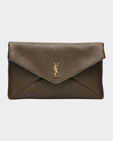 Saint Laurent Clutches Brown Handbags for Women | Neiman Marcus