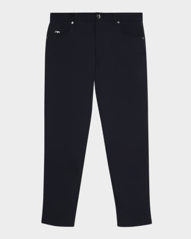 Armani Collezioni Men's Blue Pants Clothing at Neiman Marcus