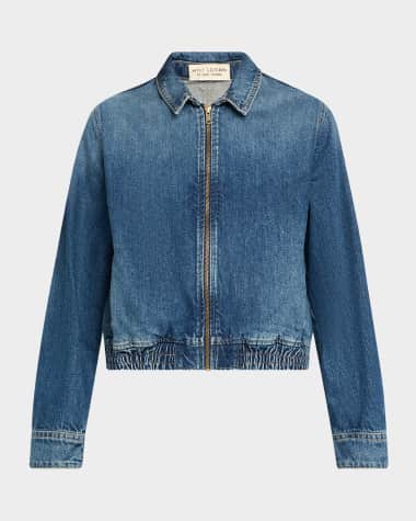 Nili Lotan Najac Denim Zip Jacket