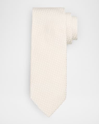 TOM FORD Men's Tonal Polka Dot Jacquard Silk Tie