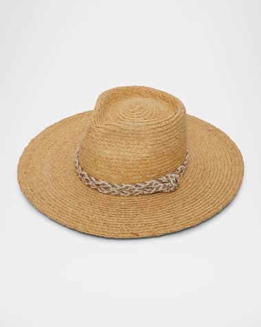Lele Sadoughi Braided Rope Straw Hat