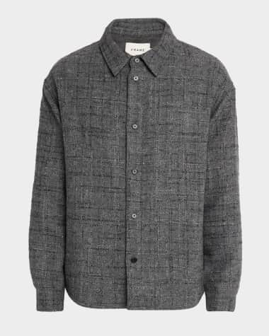 FRAME Men's Tweed Overshirt