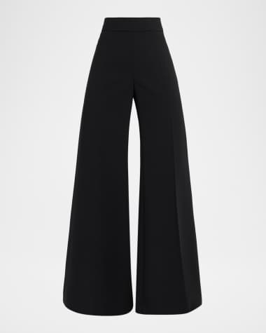 Carolina Herrera High-Rise Wide Leg Wool Pants