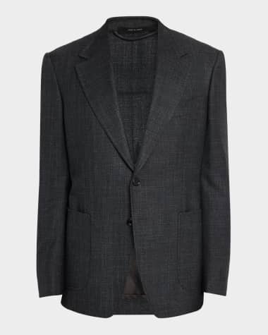 TOM FORD Men's Shelton Sharkskin Sports Jacket