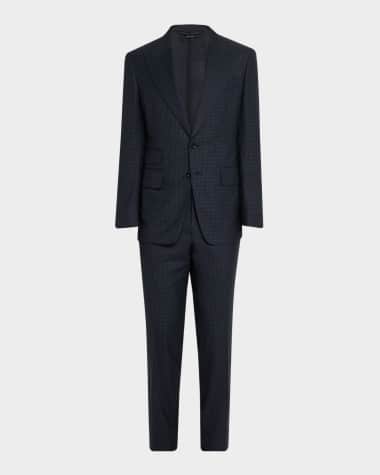 TOM FORD Men's Shelton Tiny Houndstooth Suit