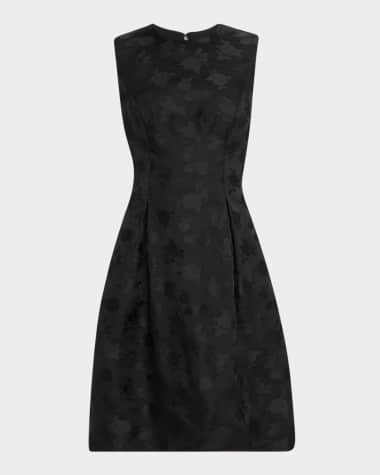 Lela Rose Betsy Rose Fil Coupe Sleeveless Dress