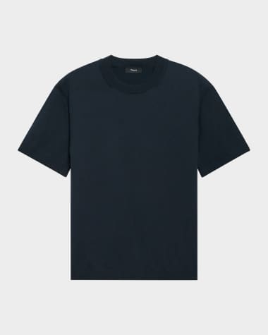 Theory Men's Relaxed Short-Sleeve Crewneck Sweater
