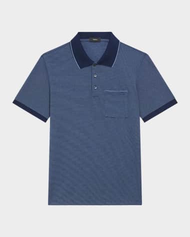 Theory Men's Birdseye Pique Pocket Polo Shirt