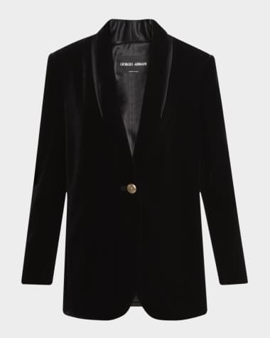 Giorgio Armani Relaxed Velvet Tuxedo Jacket