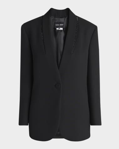 Black Jackets Giorgio Armani Women's Clothing at Neiman Marcus