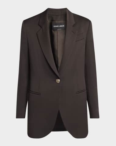 Giorgio Armani Virgin Wool Single-Breasted Blazer