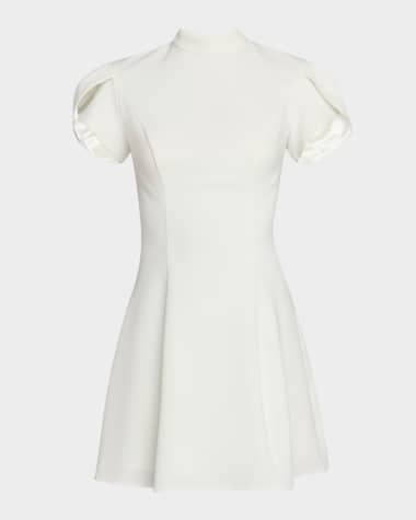Jovani Cutout Bow-Back Mini Dress