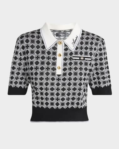 Amiri Ma Quad Cropped Polo