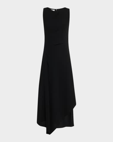 Lafayette 148 New York Sleeveless Asymmetric Maxi Dress