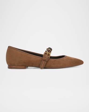 Veronica Beard Selene Charms Mary Jane Ballerina Flats