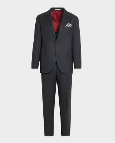 Brunello Cucinelli Men's Wool Flannel Two-Piece Suit