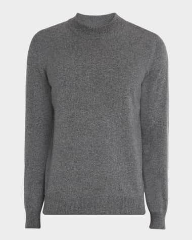 Brunello Cucinelli Men's Exclusive Ribbed Cashmere Mock Neck Sweater