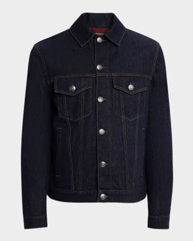 Brunello Cucinelli Men's Italian Selvedge Denim Jacket