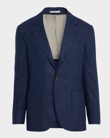 Brunello Cucinelli Men's Flecked Donegal Sport Coat
