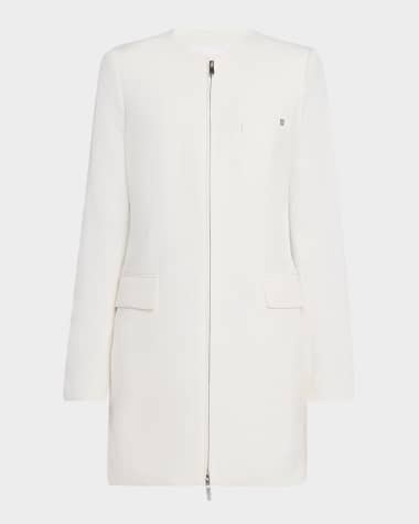Helmut Lang Tailored Zip-Front Mini Dress