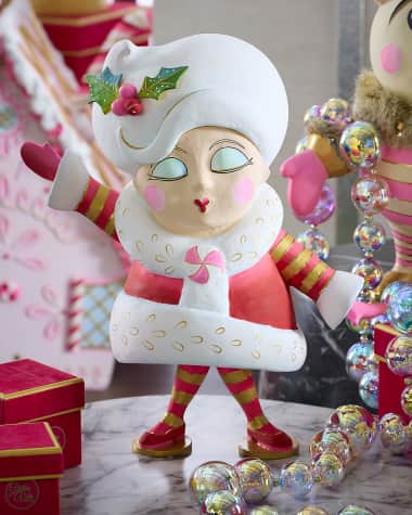 Glitterville Mini Madame Noel Tabletop Christmas Decoration