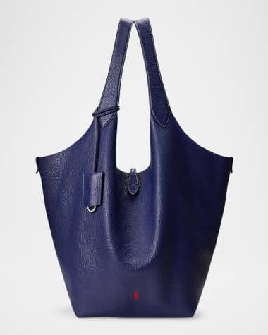 Polo Ralph Lauren Polo Play Large Leather Tote Bag
