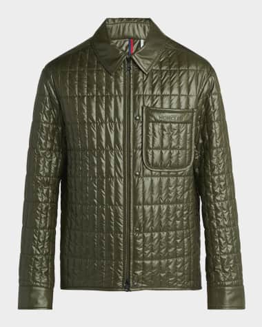 Moncler Men's Poiliot Quilted Down Shirt Jacket