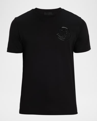 Moncler Men's Glossy Logo Crewneck T-Shirt
