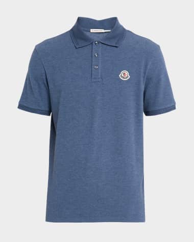 Moncler Men's Chest-Logo Pique Polo Shirt