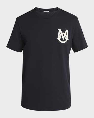 Moncler Men's Monogram Applique Crewneck T-Shirt