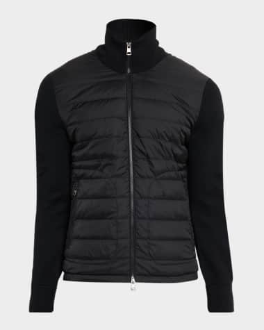 Moncler Men's Archivio Basic Puffer Wool Sleeve Cardigan