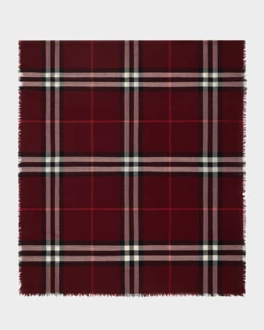 Burberry Men's Wool Large Check Scarf