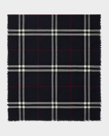 Burberry Men's Wool Large Check Scarf