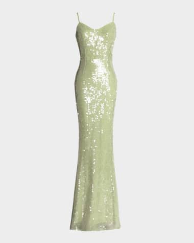 Dress the Population Black Label Zora Sleeveless Sequin Column Gown