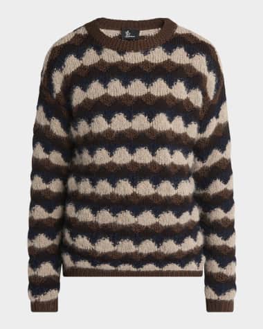 Moncler Grenoble Men's Wool Patterned Sweater